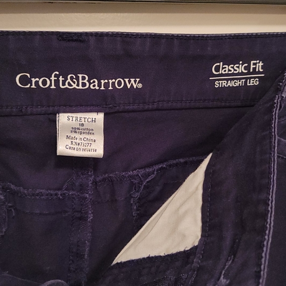 Navy straight leg chinos - Picture 3 of 4